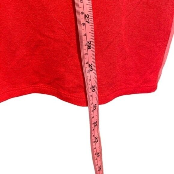 J Jill Color Block Long sleeve Tunic Red Brown Pink Size L Stretch - Picture 3 of 8